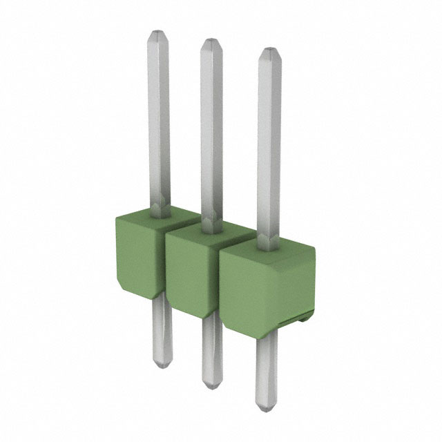 828214-3 - AMPMODU Mod II Breakaway Vert 3 Tin Pins Green