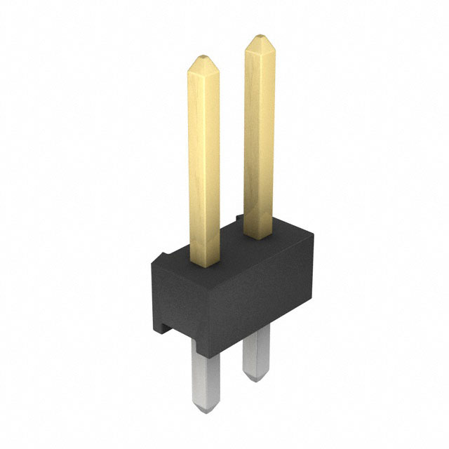 4-102973-0-01 - AMPMODU Mod II Breakaway Dual Vert Gold 2 Pin