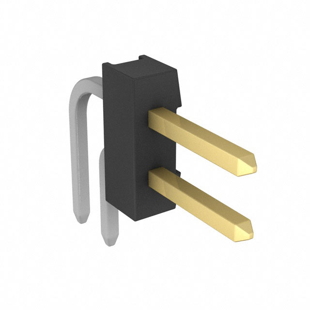 4-102975-0-01 - AMPMODU Mod II Breakaway Dual TH RA Gold 2 Pins