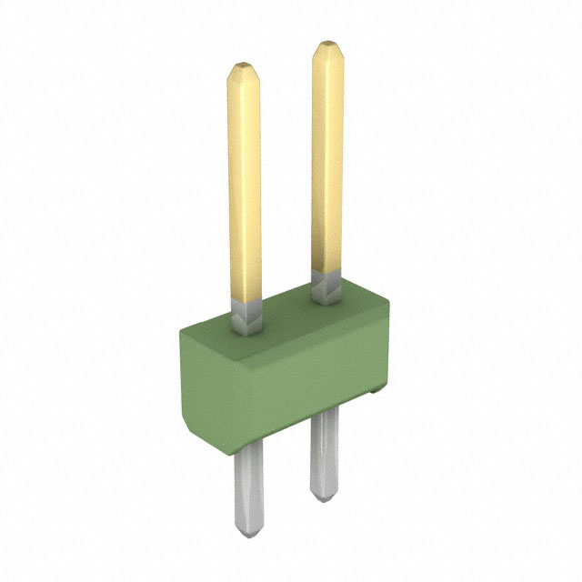826632-1 - AMPMODU Mod II Dual Gold 2 Pins Green