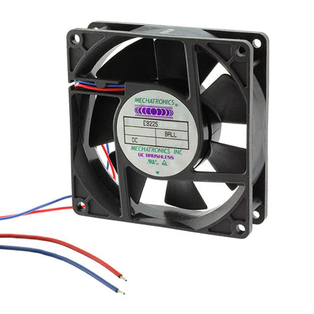 E9225X48B-FSR - FAN AXIAL 92X25MM, 2 Wire Leads