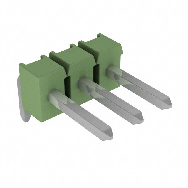 826950-3 - Breakaway TH RA Tin 3 Pins Green