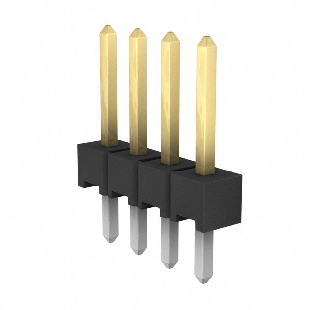 4-102976-0-04 - AMPMODU Mod II Breakaway Vert Gold 4 Pin