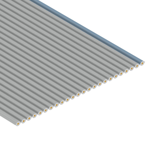 3355/24 100 - 24 strand ribbon-gray with blue