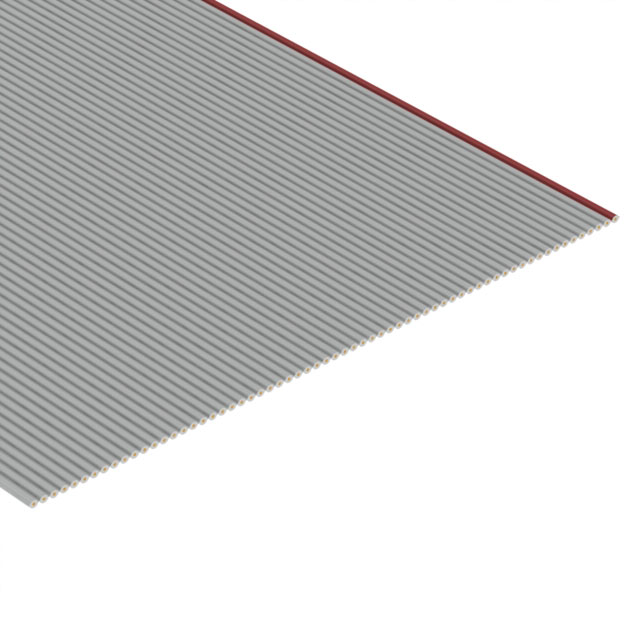 3801/64 300 - 64 strand ribbon-gray with red