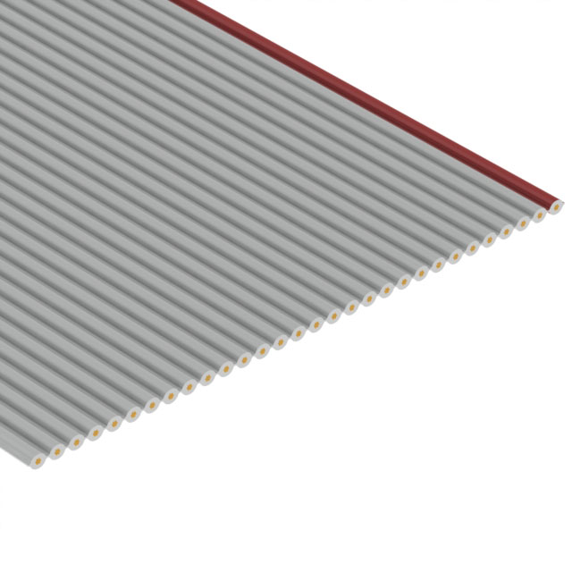 3801/30 100 - 30 strand ribbon-gray with red