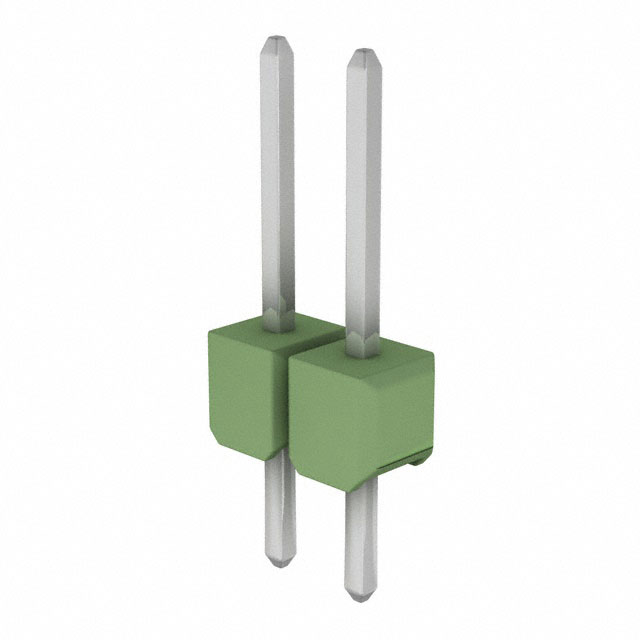 828214-2 - AMPMODU Mod II Breakaway Vert 2 Tin Pins Green