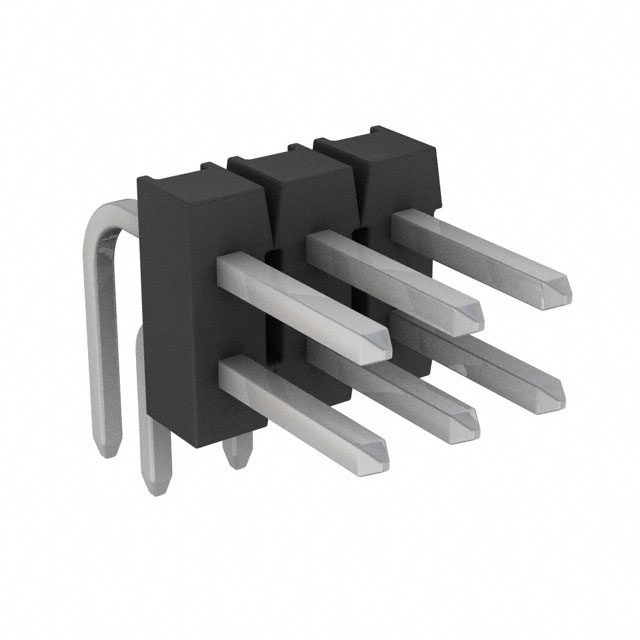 4-103324-0-26 - AMPMODU Mod II Breakaway Dual TH RA Tin 6 Pins