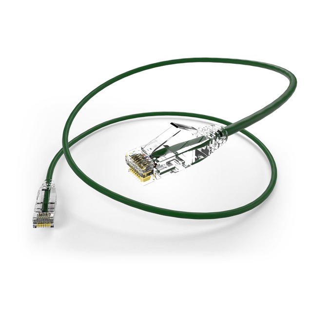 CS6A-30F-GRN - CAT6A_ClearFitSlim_Coil_GRN