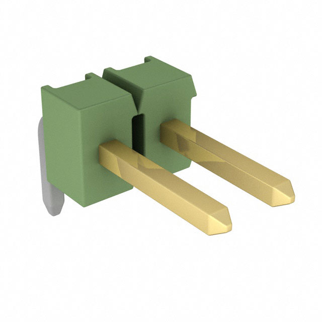 826631-2 - Breakaway TH RA Gold 2 Pins Green