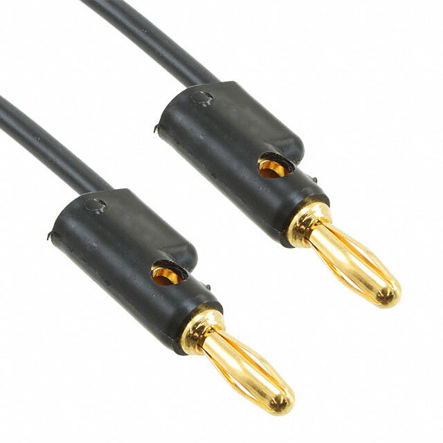 2948-12-0 - 2948 Series, Patch, Gold, Banana Plug, Black