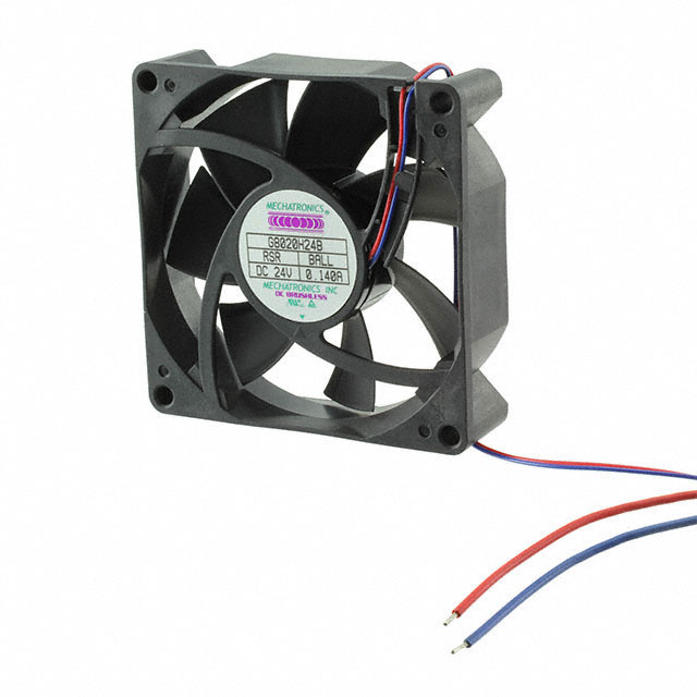 G8020L24B-RSR - FAN AXIAL 80X20MM