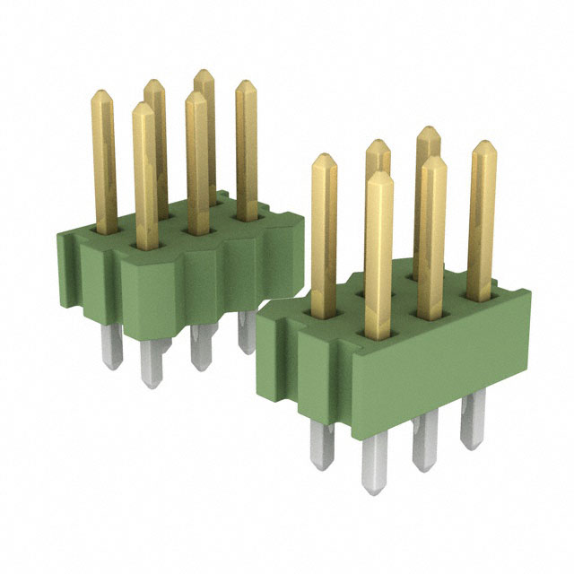 829492-8 - Headers Unshrouded 12 Position 3 Row Green