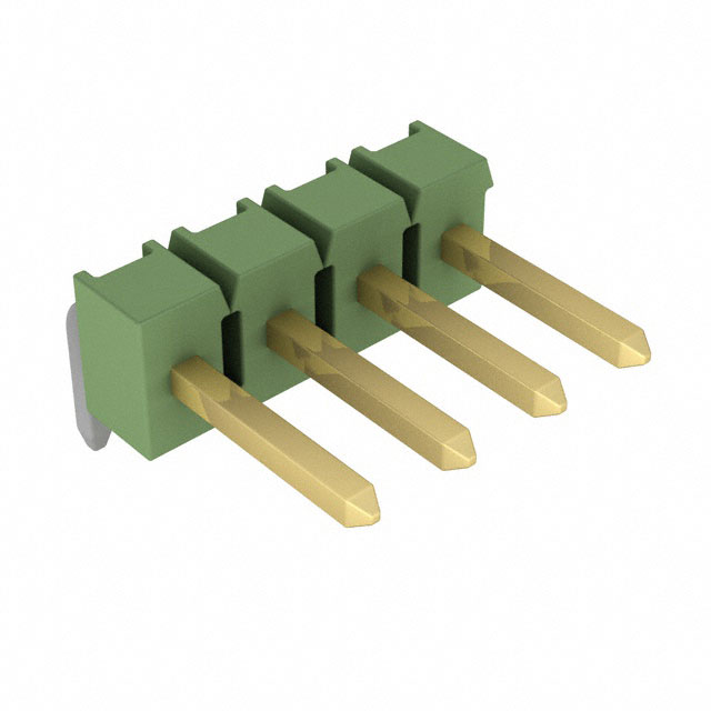 826652-4 - Breakaway TH RA Gold 4 Pins Green