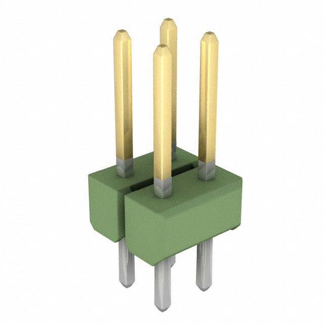 829394-2 - AMPMODU Mod II Dual Gold 4 Pins Green