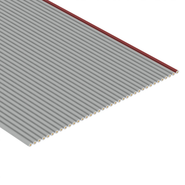 3539/37 - 37 strand ribbon-gray with red