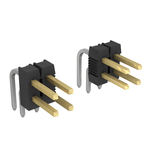 9-102975-0-37 - AMPMODU Mod II Breakaway Dual TH RA Gold xx Pins
