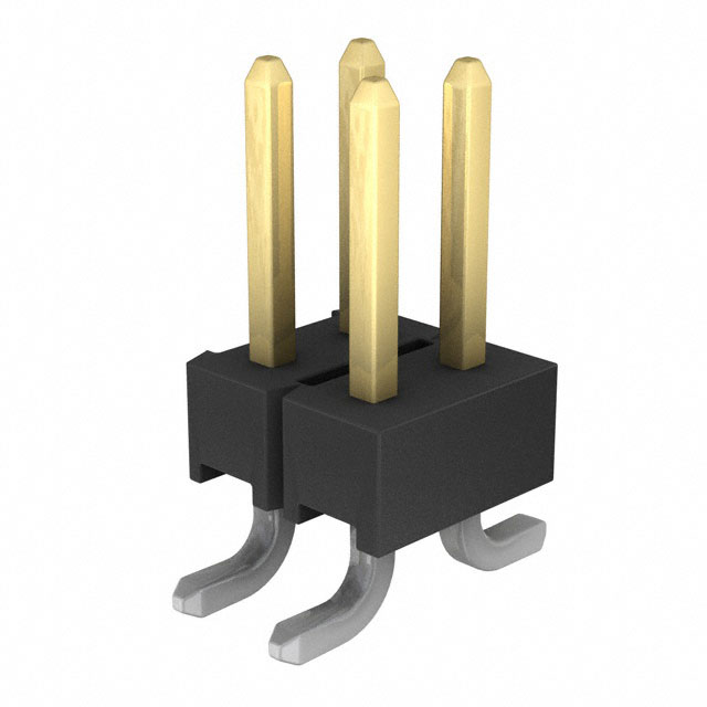 1241050-2 - AMPMODU Mod II Breakaway SMT Dual Gold 4 Pins