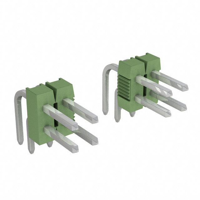 5-826955-0 - Breakaway Dual TH RA Tin xx Pins Green
