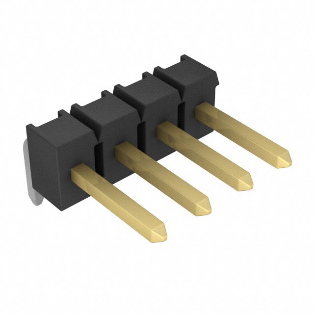 4-102978-0-04 - AMPMODU Mod II Breakaway TH RA Gold 4 Pins