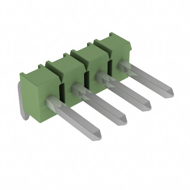 826947-4 - Breakaway TH RA Tin 4 Pins Green